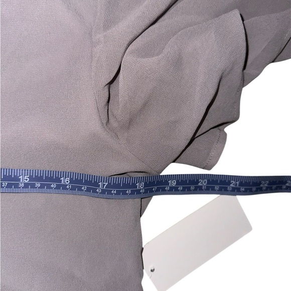 Show Me Your MuMu Dress Emily Empire Dove Grey Chiffon Bridesmaids Women Size XS - Picture 4 of 5